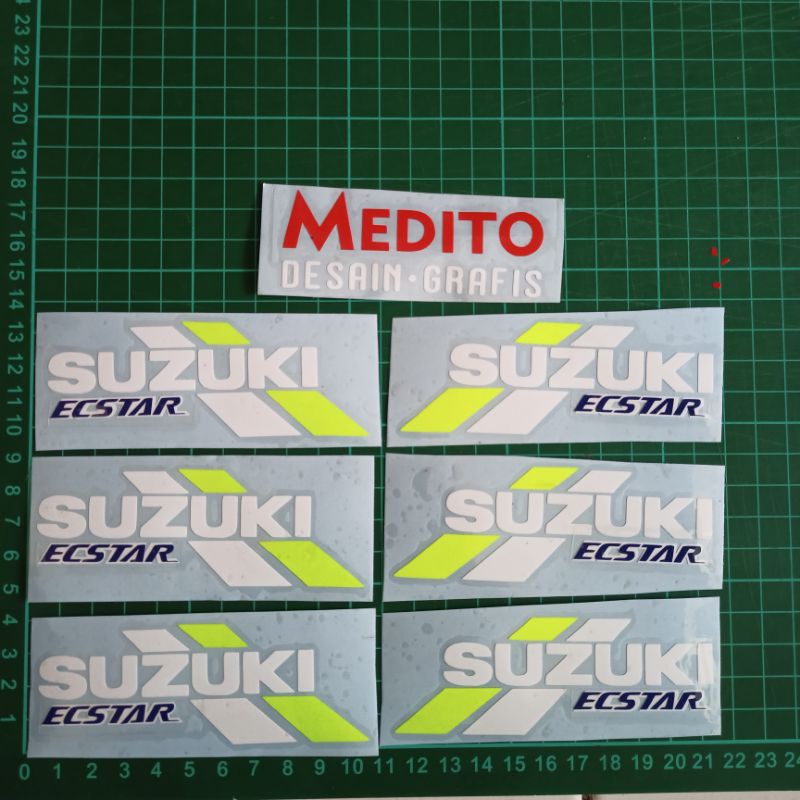 Sticker Cutting Suzuki Ecstar