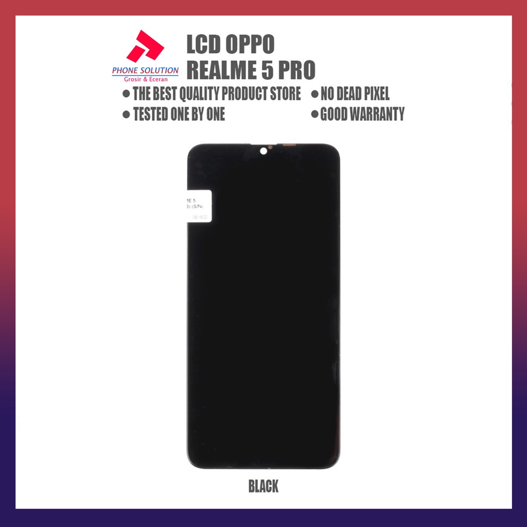 LCD Realme 5 Pro Fullset Touchscreen - Parts Kompatible Dengan Produk Oppo // Supplier LCD Realme 5 - Garansi 1 Bulan