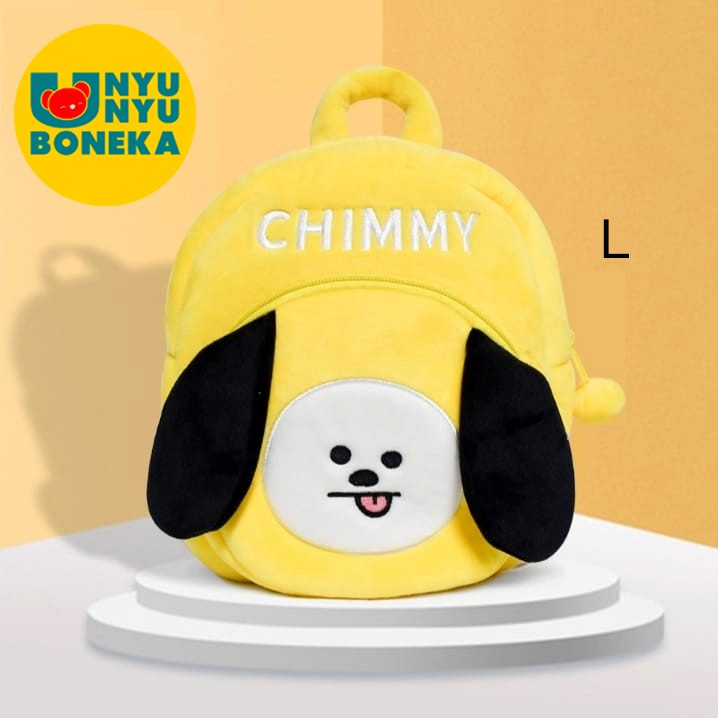 Ransel BESAR Import sekolah paud tk sd Boneka shooky bts chimmy rj tata koya bts Cooky bt21 bts