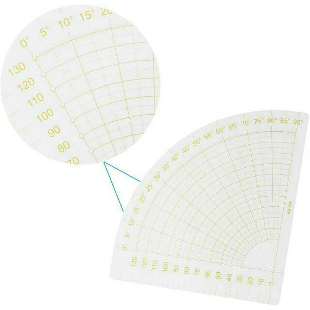 Penggaris Jahit Menjahit - Penggaris Pola Model Kipas 1/4 Lingkaran 90 Derajat KR-900