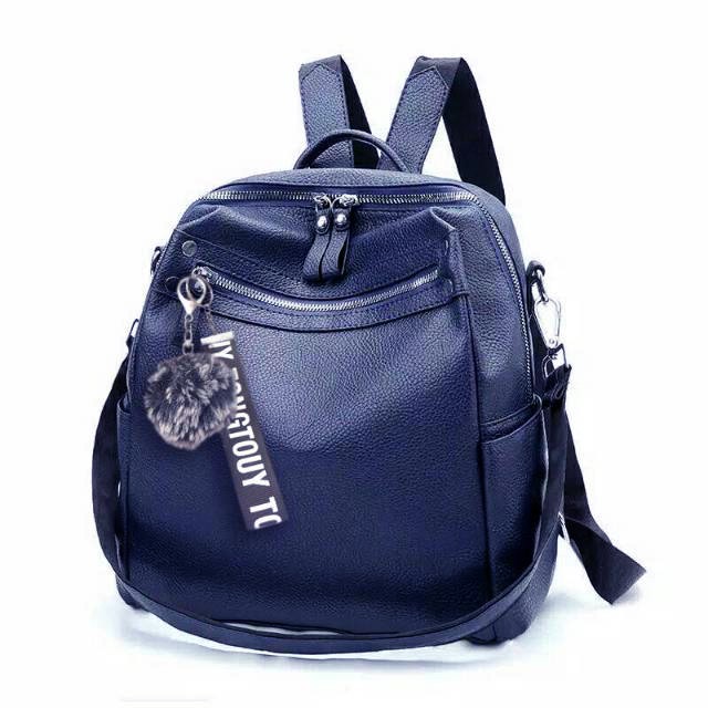 TAS RANSEL MULTIFUNGSI SYLVIE ZIPPER MARSHA Korean College Backpack BY ARISTA