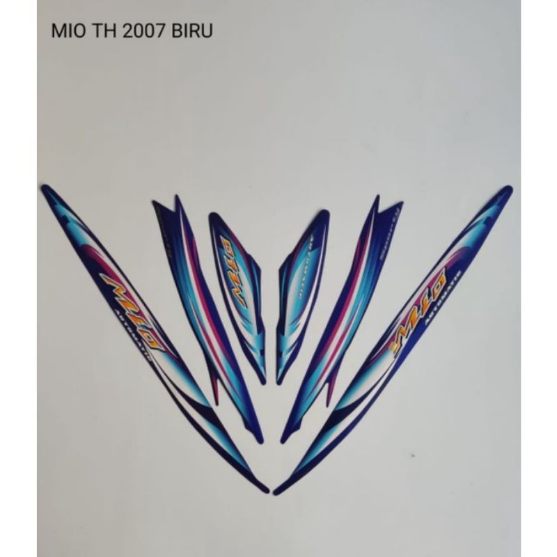 STRIPING MIO SPORTY 2007 BIRU