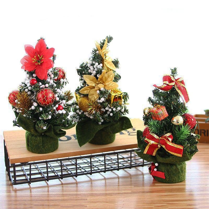 XTMF pohon natal mini christmas tree plastik PVC import