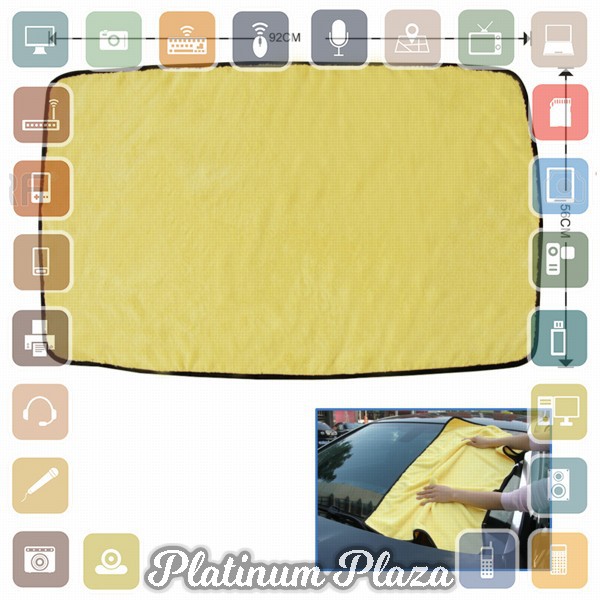 Tirol Handuk Microfiber Lap Pengering Mobil XL 92 x 56 cm - T22453 - Yellow`NL3S32-