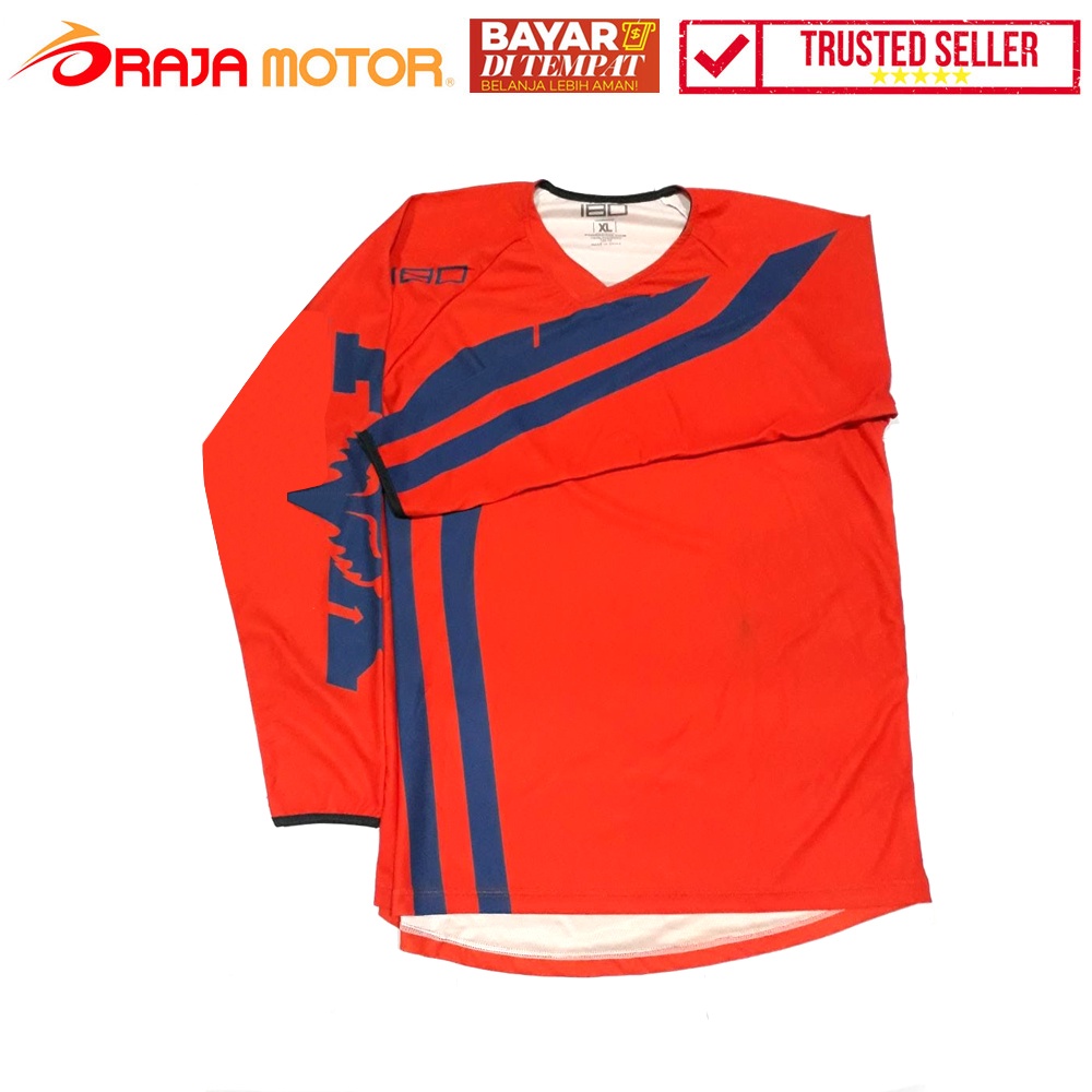 READY - RajaMotor KaosJersey Motocross Dewasa - Orange - Lengan panjang