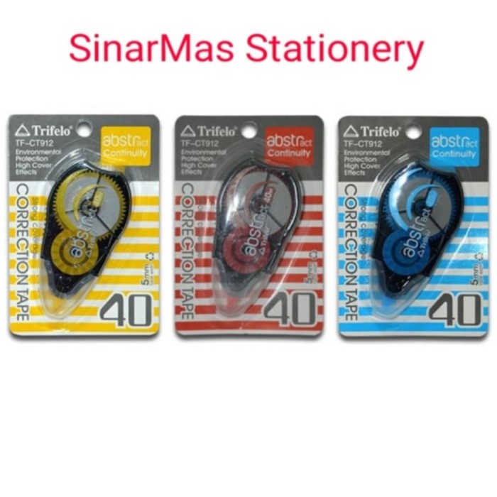 

Promo Correction Tape Trifelo Tf-Ct912 Besar Correction Tape 40 M Trifelo Bergaransi