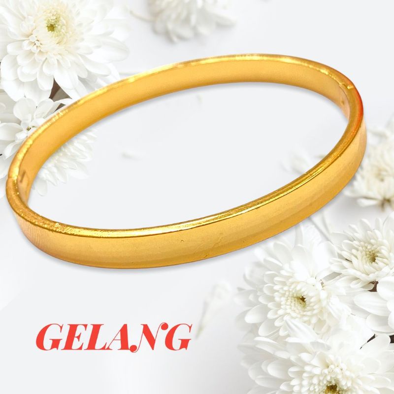 gelang tangan wanita berlapis emas//gelang//perhiasan