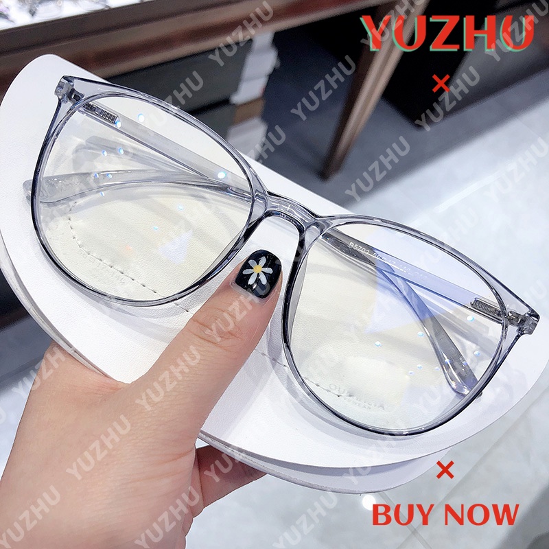 (YUZHU) COD Frame Kacamata Anti Radiasi Wanita Korean Gaya Clear Frame Kacamata Bulat Eyeglasses