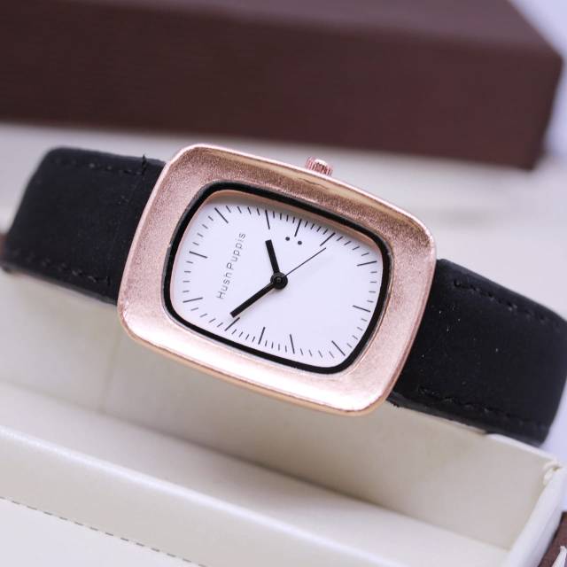 New Jam Tangan Wanita Hush Puppies Kotak Tali Kulit