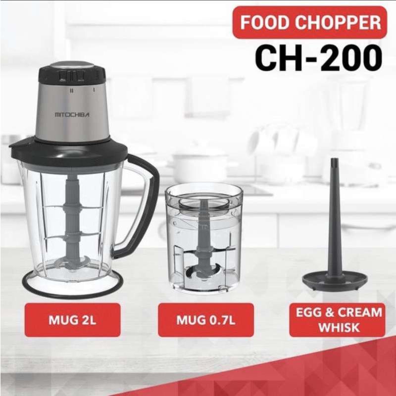 mitochiba ch200 choper blender 2 liter
