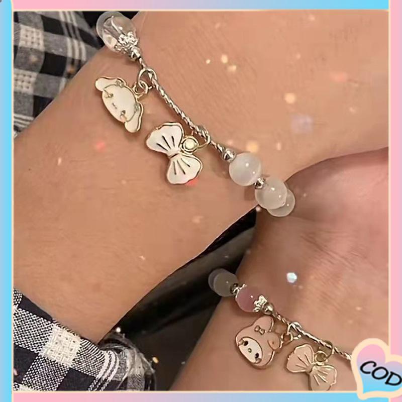 COD❤️ Melody Cinnamon Dog Opal Gelang Lucu Sederhana Gelang Hadiah Pacar-A.one