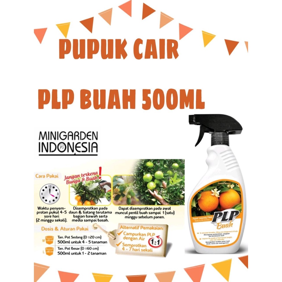 PLP BUAH 500 ML PUPUK CAIR SIAP PAKAI pupuk rangsang pemacu buah hasil panen kualitas baik