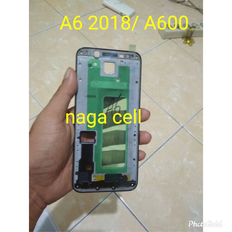 frame lcd samsung A6 2018/ tulang tengah bezel bazel samsung A600 A6 2018 original