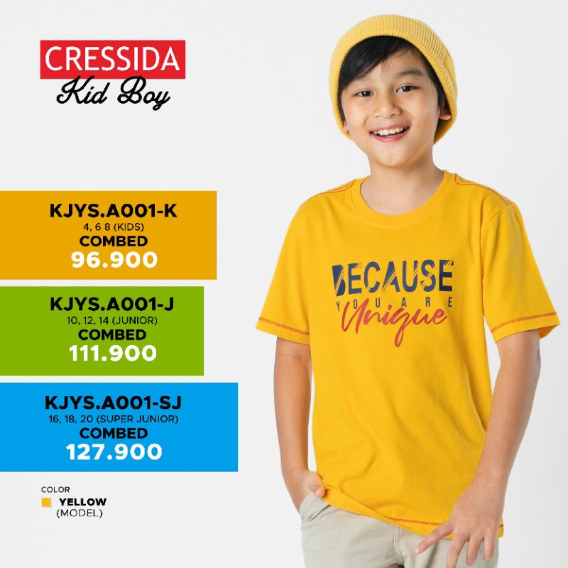 Cressida original Kaos anak laki laki Baju kaos anak laki laki Cresida Kaos anak cowok Cressida KJYS