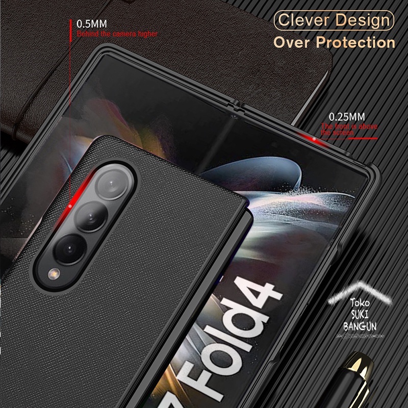 Case Samsung Galaxy Z Fold4 Fold 4 CROSS Pattern Cover Pouch Protector Casing ZFO4-003