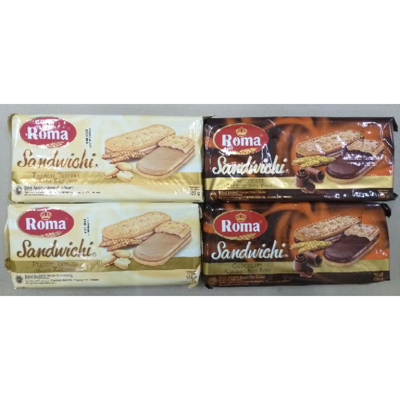 

roma biskuit sandwichi coklat & kacang 189gr