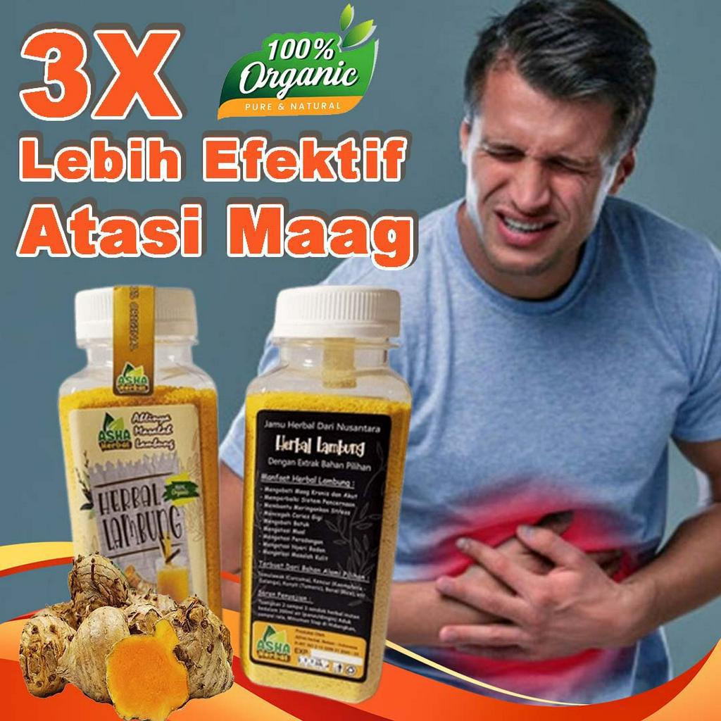 

Obat Maag Asam Lambung Nyeri Haid Biang Kunyit Herbal Jamu Bubuk Instan 100%Organik