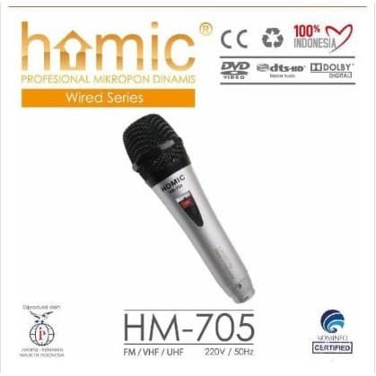 Mic/Mikrofon/Microphone Karoke Homic HM-705 FREE KABEL