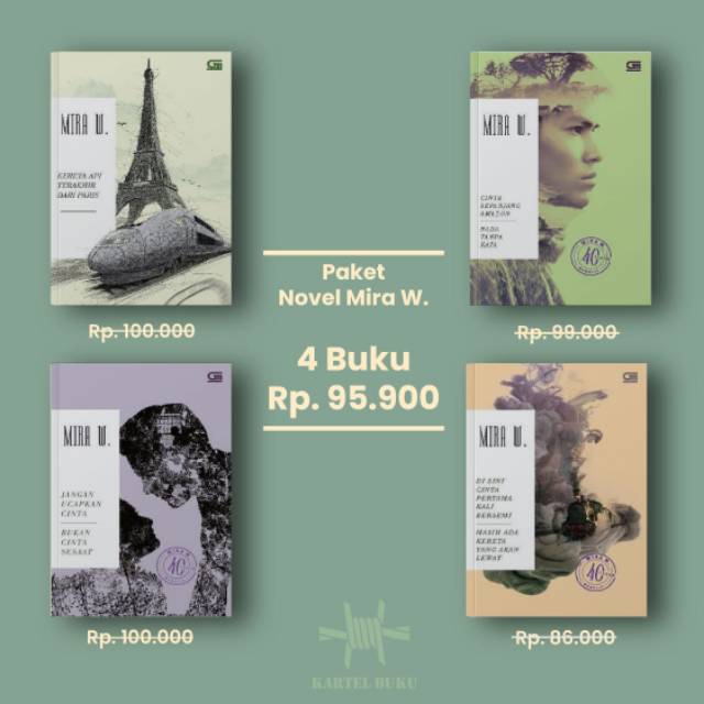 Buku Novel Best seller MIRA W