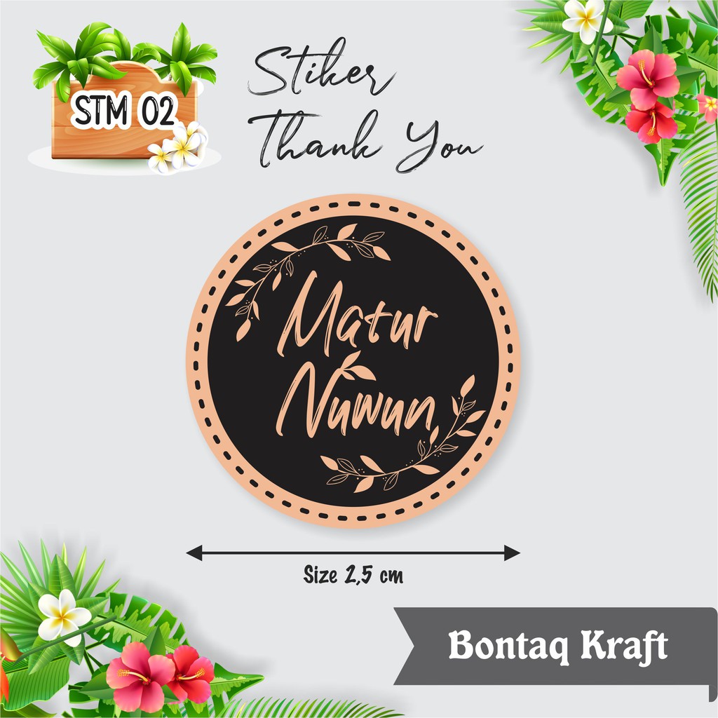 

STIKER THANK YOU MINI KRAFT STM 02