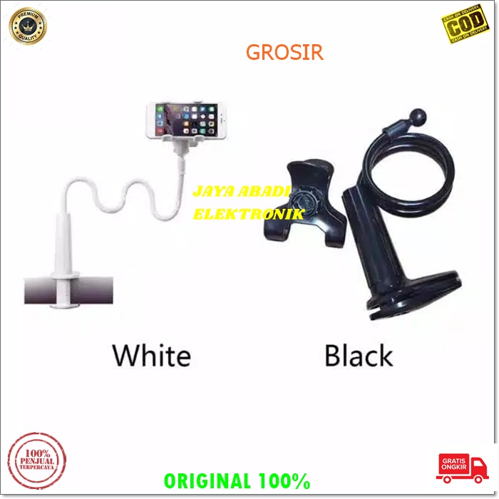 ORIGINAL LAZYPOD SPIRAL BASE HOLDER HANDPHONE MIC TABLE STAND MEJA PODIUM MIMBAR JEPITAN NARSIS PEGANGAN GANTUNGAN BRACKET PENGAMAN ANTI JATUH HANDPHONE universal multi gps mobile bracket breket smartphone mobil spiral fleksibel dan kokoh lazypod lazypod