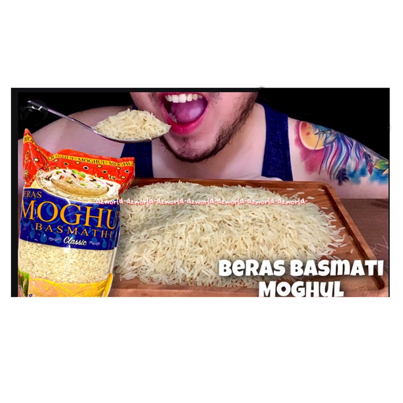 Moghul Basmathi 2kg Classic Rice Beras Panjang Import India Indian Rice Monghul