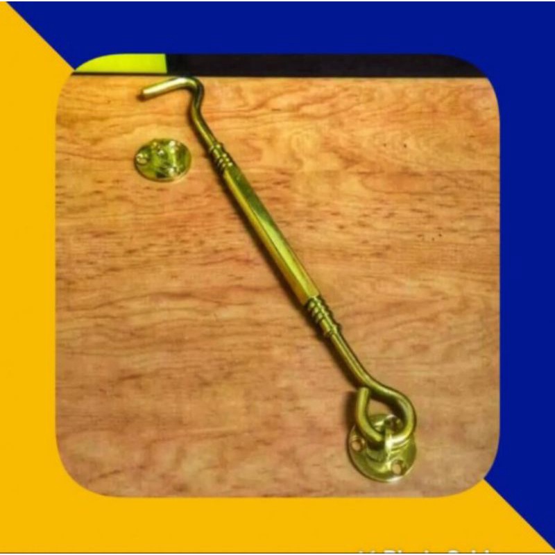 Hak angin/cantolan jendela/penahan jendela/kait angin jendela Dolomite stainless 10 inch PB/Gold HA-