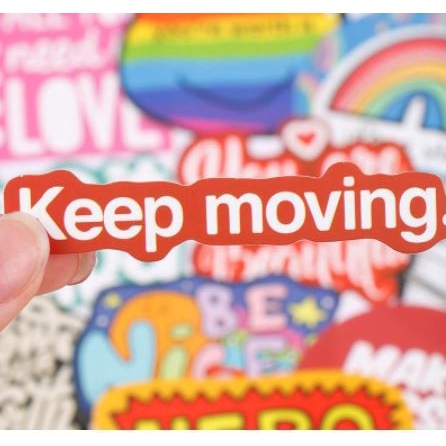 Motivational Phrases PVC Sticker (10pcs)