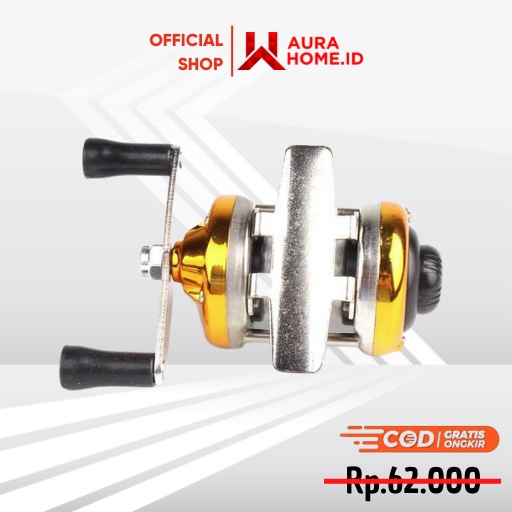 PULLINE AC100 Series Mini Reel Pancing Baitcasting Fishing 3.0:1 50 M / Reel Kumparan Gulung Pancing
