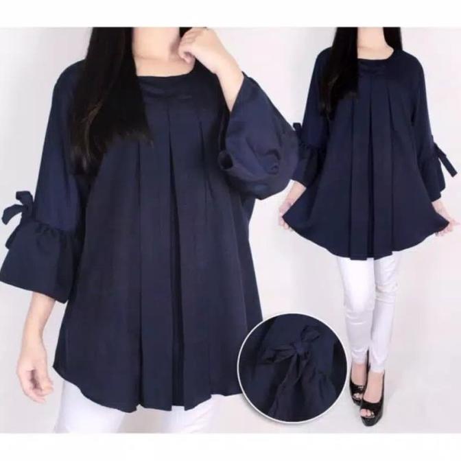 BLOUSE WANITA BINX BLOUSE WANITA | BIG SIZE | PLAIN BLOUSE | BAJU JUMBO ERLINDA STOK TERBATAS