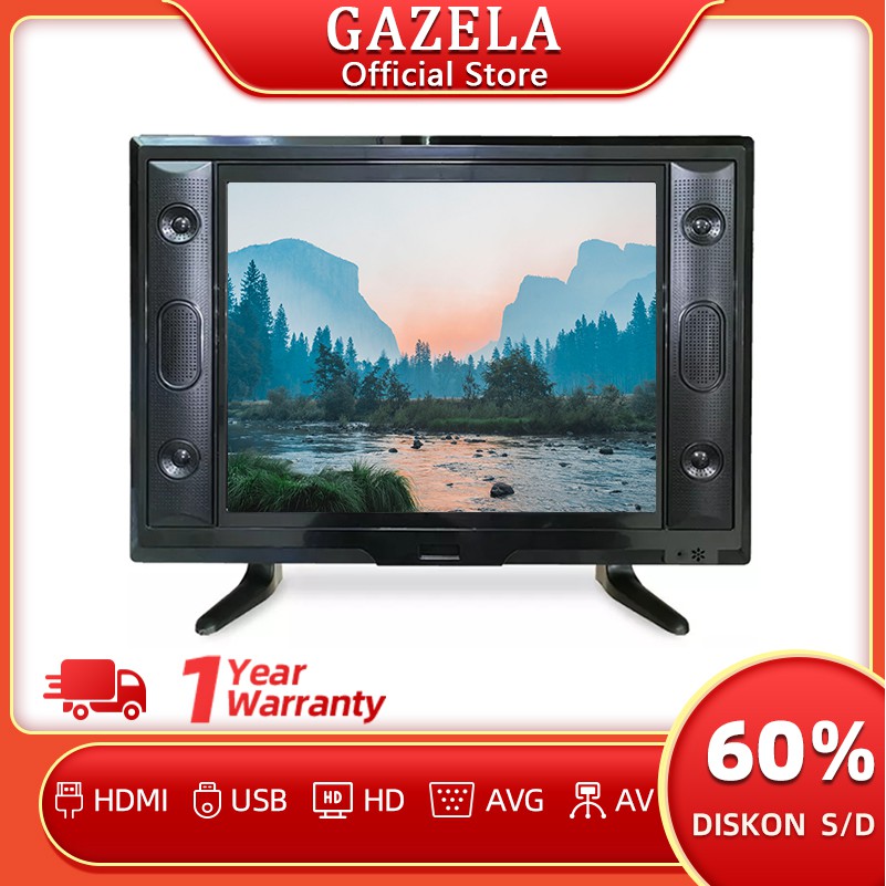 Gazela TV LED 15/17/19/22/24/25 inci LED TV Analog & Digital TV Led Murah ,Monitor Komputer