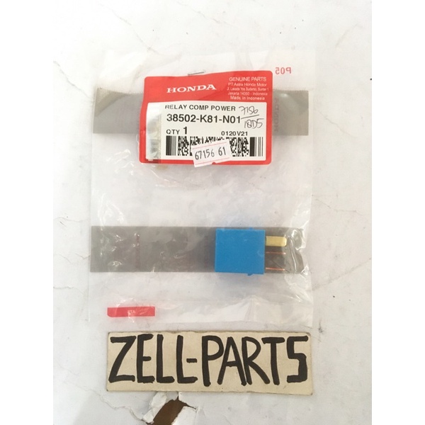 relay comp power relay pengisian relay stater micro iso kaki 5 honda beat esp 38502-k81-n01 ori asli