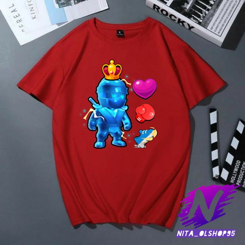 baju anak stumble guys kaos stumble guys ninja elektro