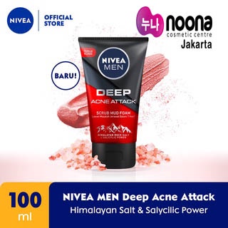 NIVEA MEN DEEP ACNE ATTACK SCRUB MUD FOAM 100ML -NJ