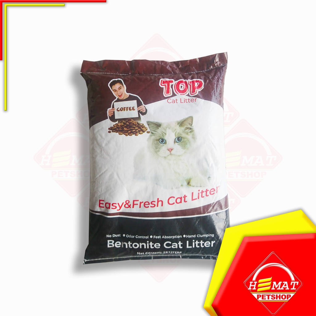 [GOSEND] Pasir Kucing Top Cat Litter Bentonite 25 Liter / Gumpal Wangi 25 Litter