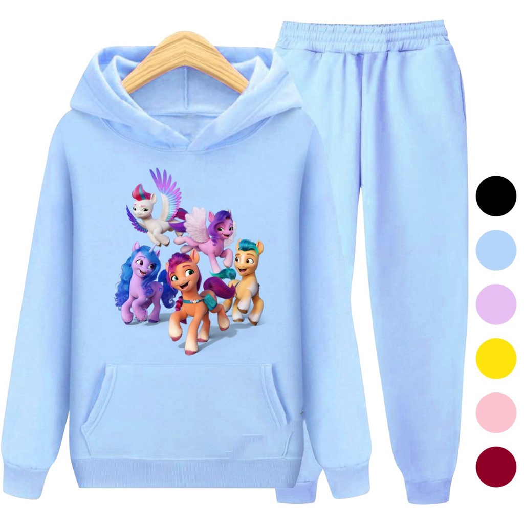 Setelan Anak Sweater Hoodie KUDA PONI 04 / Sweater Anak Perempuan Usia 3-15 Tahun