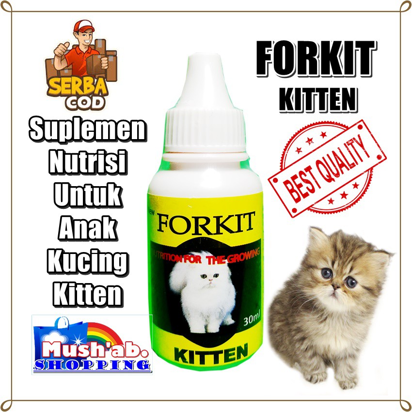 Forkit Kitten Obat Kucing Anak Kucing Untuk Meningkatkan Pertumbuhan Kucing Penambah Nafsu Makan