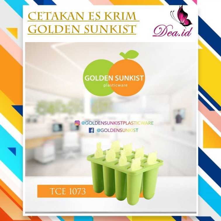 [DEASHOP] CETAKAN ICE CREAM GOLDEN SUNKIST / ICE CREAM STICK / CETAKAN ES, PUDING,COKLAT,ES KRIM