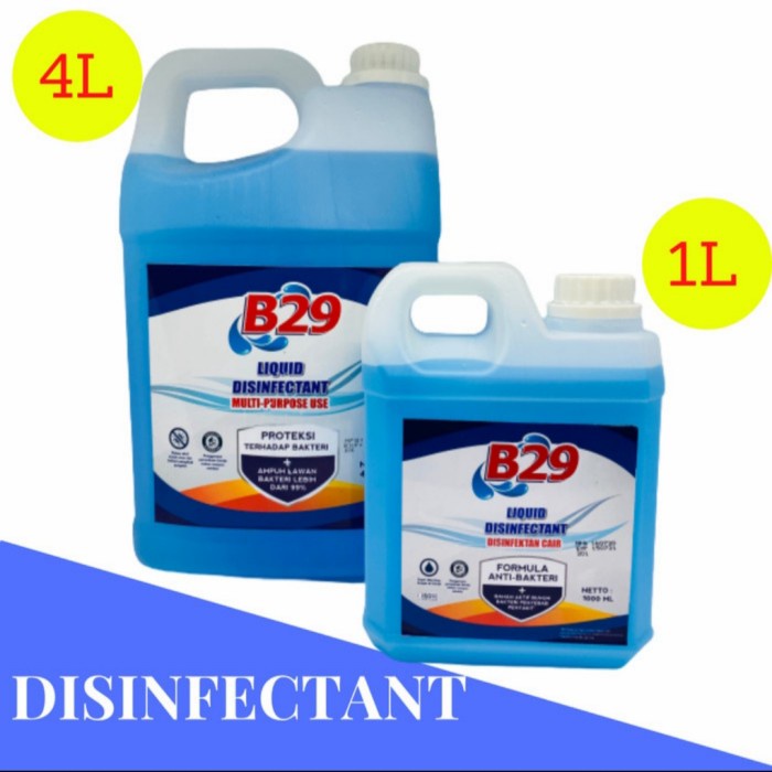 Cairan Pembunuh Bakteri Dan Virus Disinfektan Desinfektan cair 1 Liter Disinfektan B29 1 Liter
