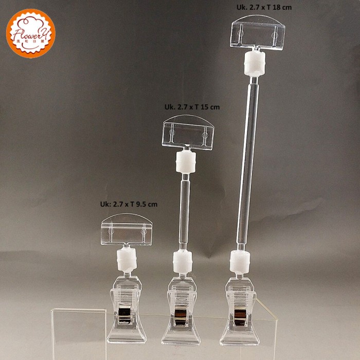 

Hemat Sign Price Card Holder Display Clip Price Tag Stand Berkualitas