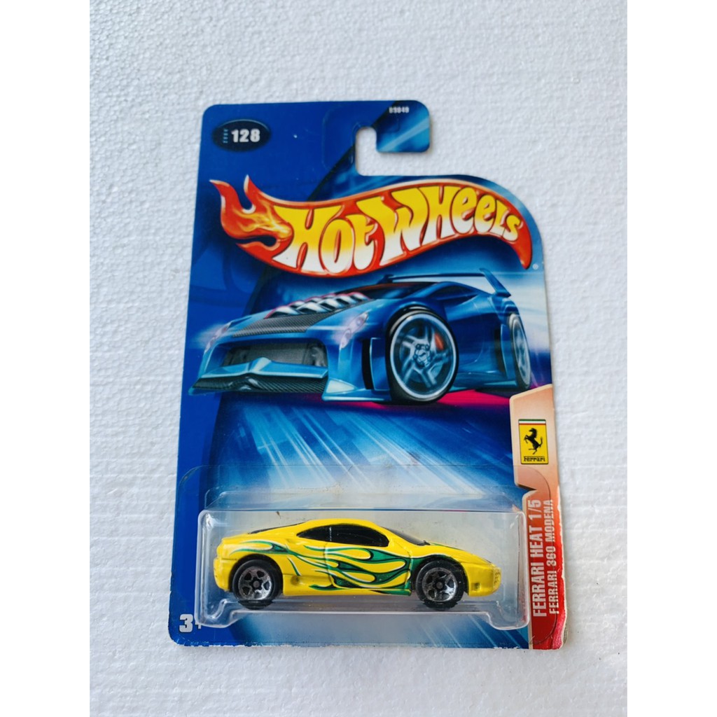 HOTWHEELS HOT WHEELS FERRARI 360 MODENA KUNING BLUE CARD DIECAST MOBIL LANGKA MURAH TRACK SUPERCAR