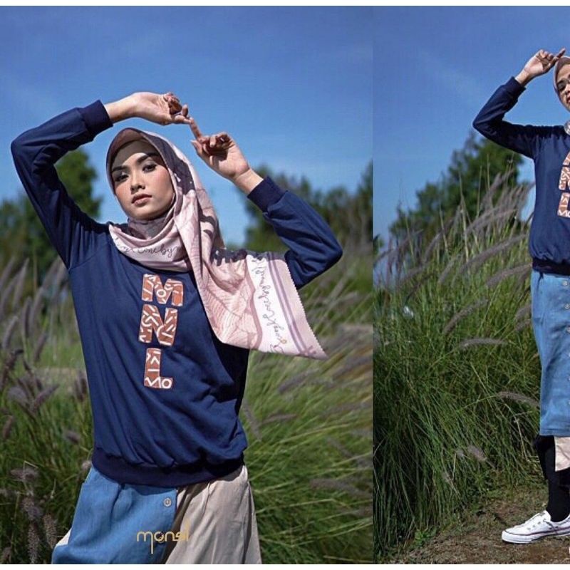 PRANA SWEATSHIRT TOP NAVY  BY MONEL (New)