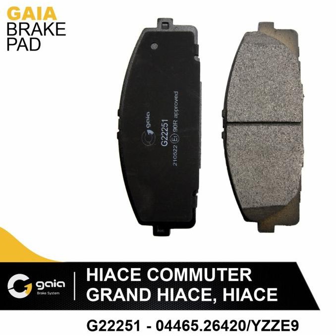 GAIA Brake Pad Kampas Rem Hiace Commuter, Grand Hiace, Hiace