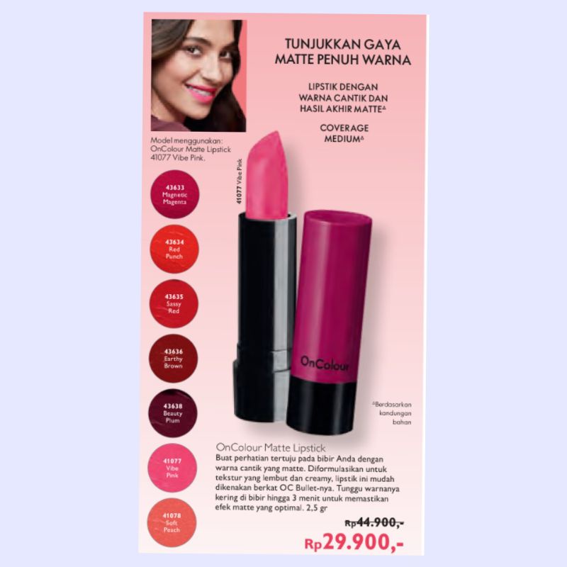 lipstick matte oncolour