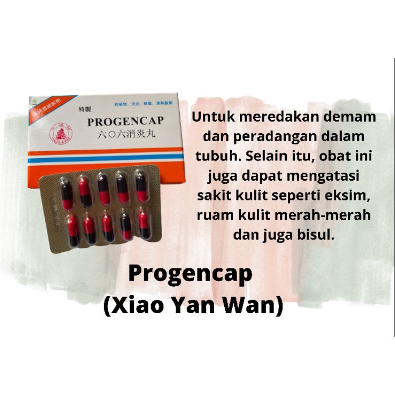 Progencap 606 specific xiao yan wan - obat radang, demam