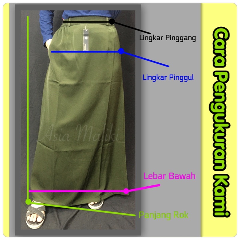 Rok Bahan Merk FIRDAUS Rok KURNIA YS  Rok dasar Rok A (ADA KANTONG DAN PINGGANG KARET)-5