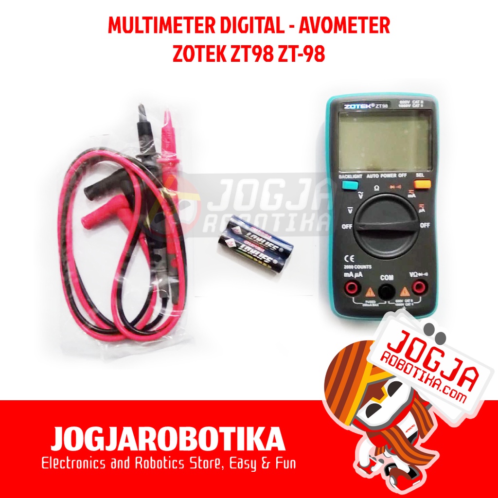MULTIMETER DIGITAL AVOMETER ZOTEK ZOYI ZT98 ZT-98