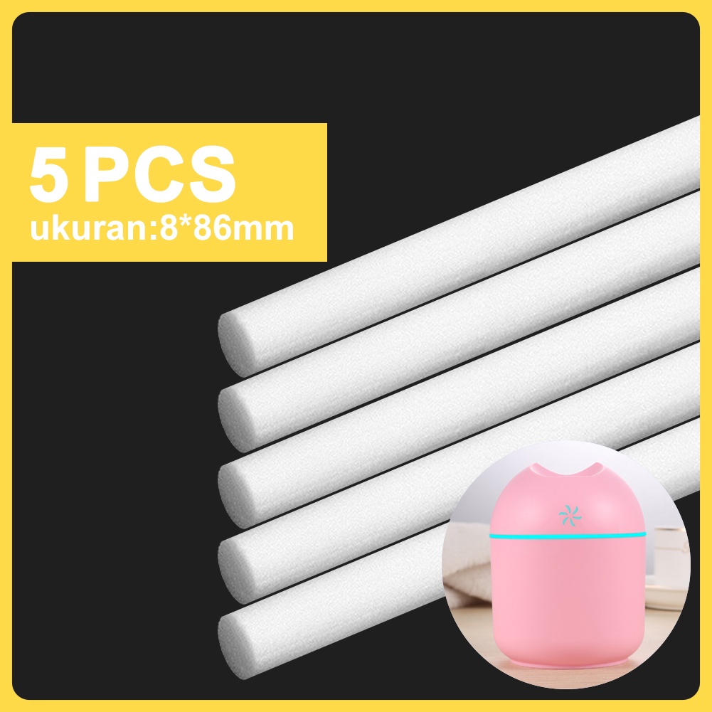 Moi Portable Humidifier Diffuser USB Mini Air Purifier Aromatherapy Essential Oil Difuser-Mini Cotton(5pcs)