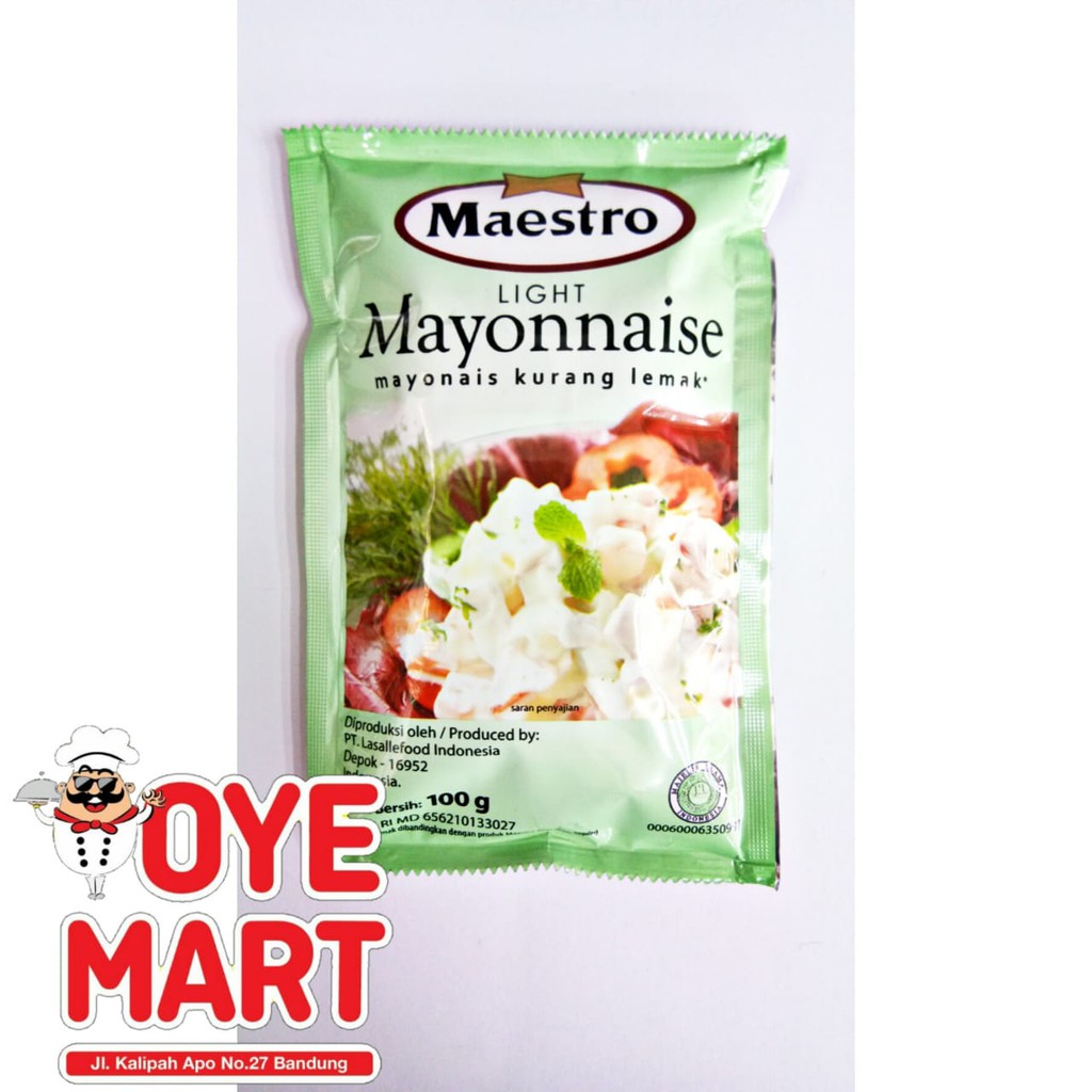 MAESTRO MAYONAISE LIGHT SACHET 100GR HARGA PROMO Shopee Indonesia