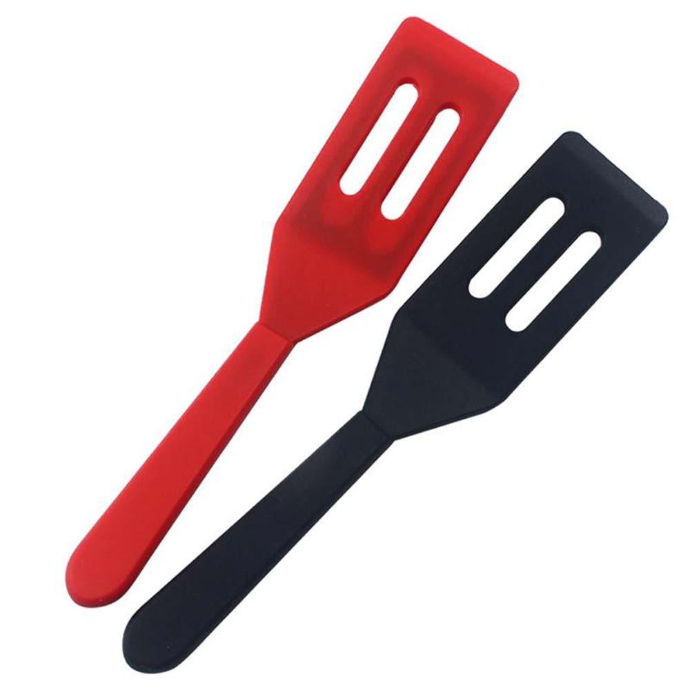 [Elegan] Slotted Spatula Silikon Pancake Alat Masak Aksesoris Dapur Spatula Ikan